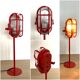 Bobbi lamp - rainbow collection - red - upcycling