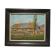 Painting landscape countryside farm Hery Yonne Bourgogne-Franche-Comté