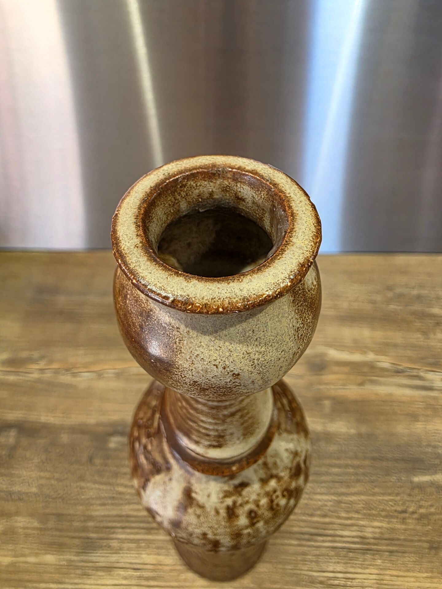 Large totem soliflore vase by Henry Cimal Saint-Paul 30 cm