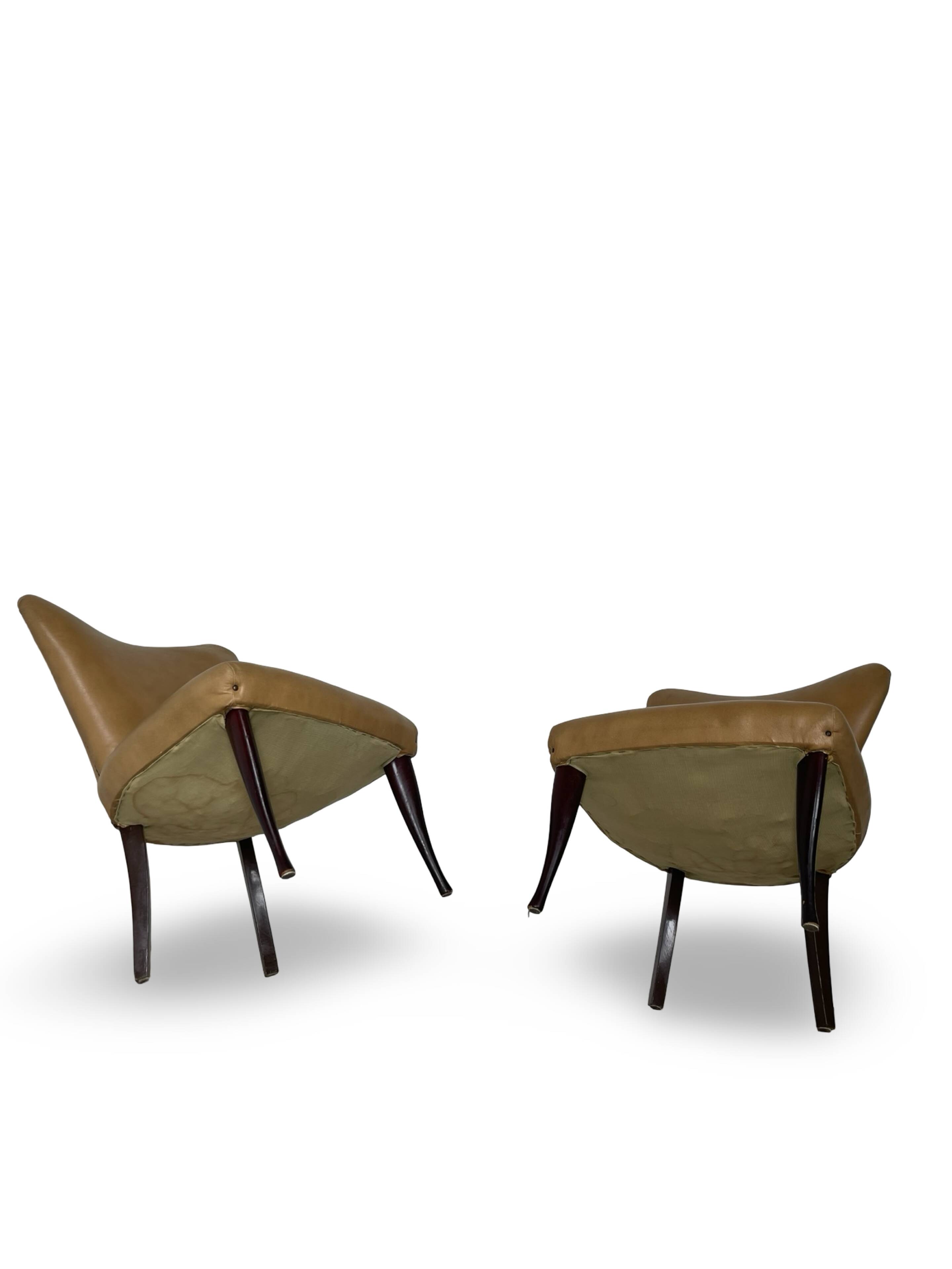 Chaises d'appoint italiennes années 1960