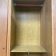 Vintage wood and rattan cabinet