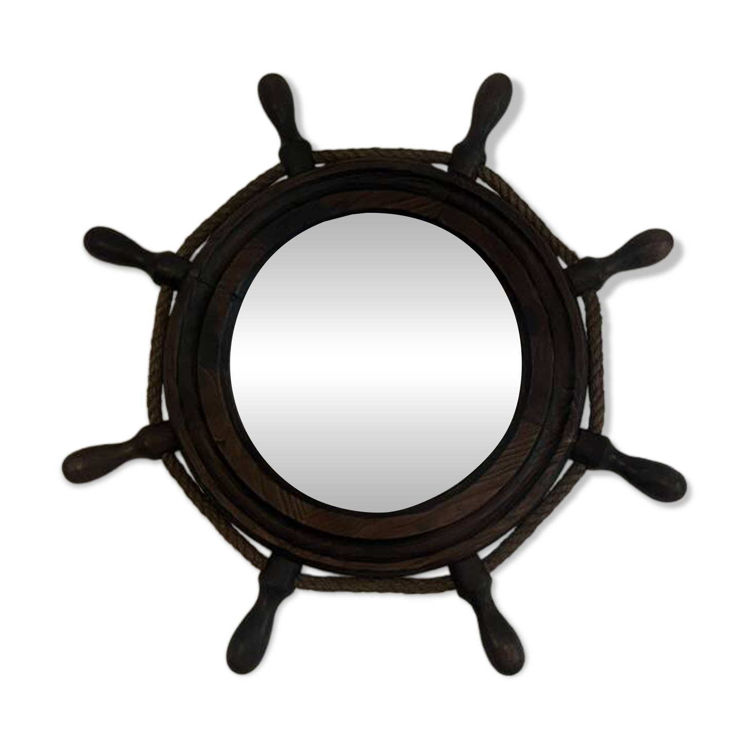 Vintage steering wheel mirror
