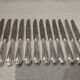 12 silver-plated dessert knives by Christofle Vendôme, 19.7cm