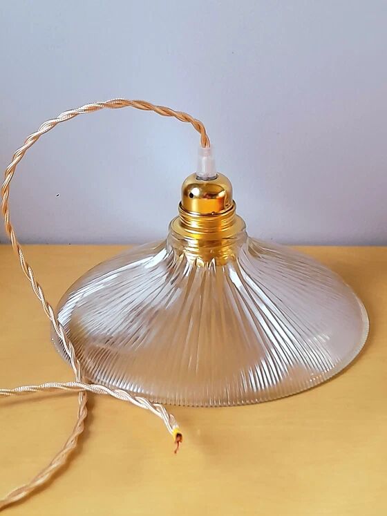 Holophane glass suspension 1940