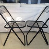 Pair of Cornedo folding chairs by TALIN - Made in Italy - 70s/80s