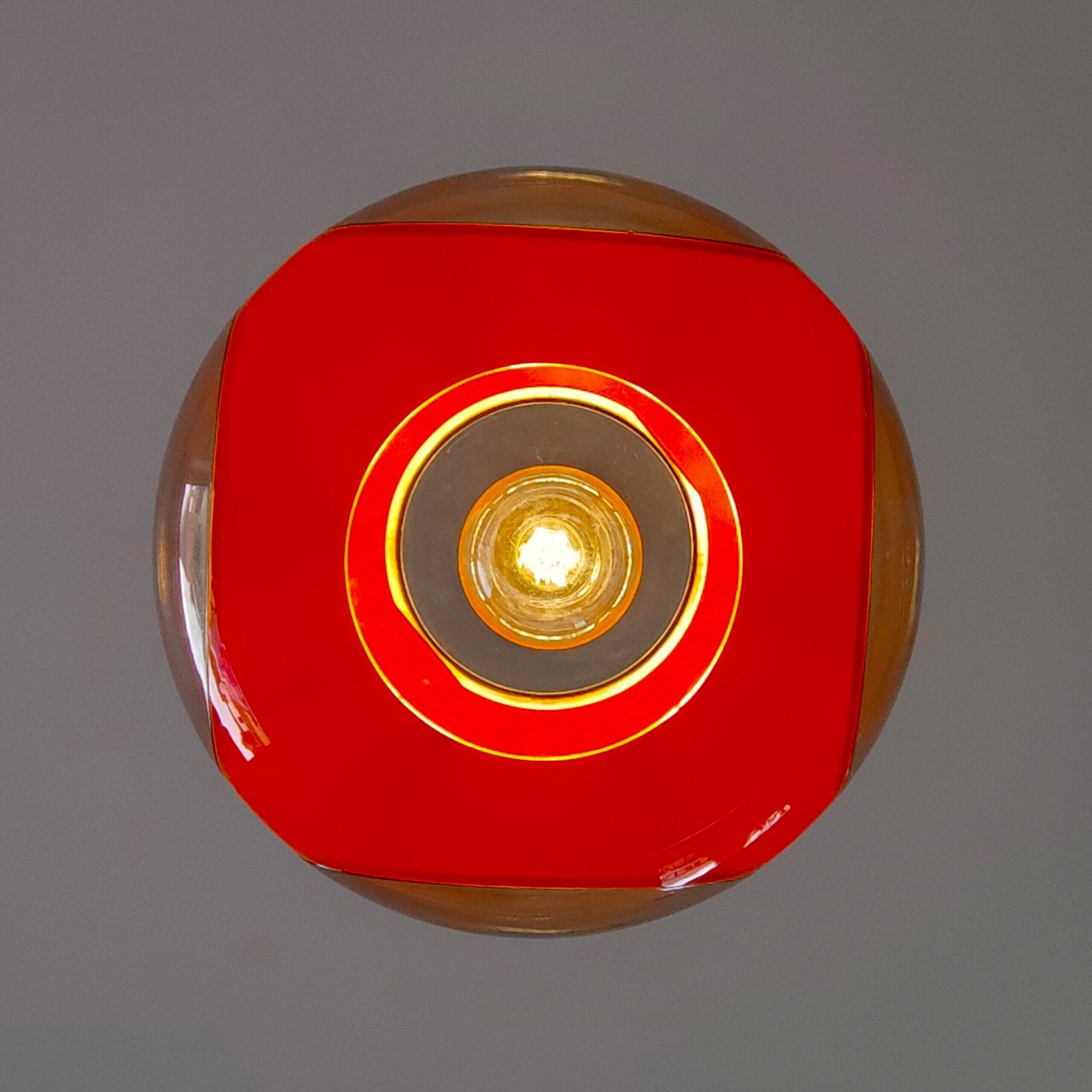 Lampe pendentif UFO à yeux de bug orange – Massive