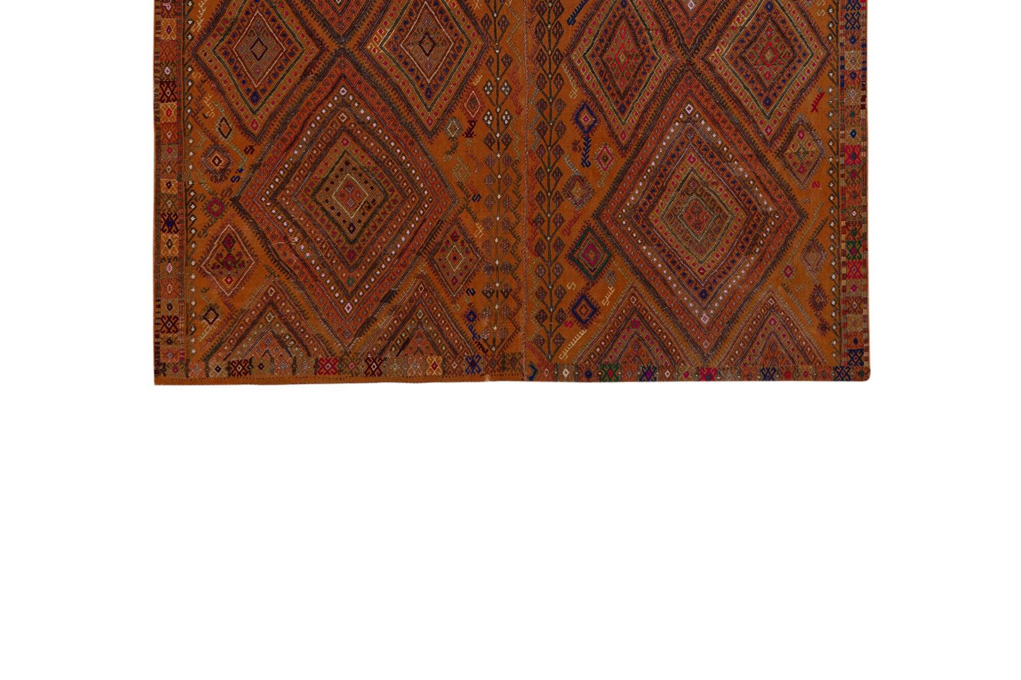 Kilim turc vintage tissé main 169x252 cm