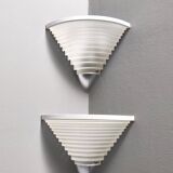 Pair of Postmodern Egisto Corner Sconces by Angelo Mangiarotti for Artemide