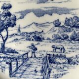 English style Gien earthenware plates