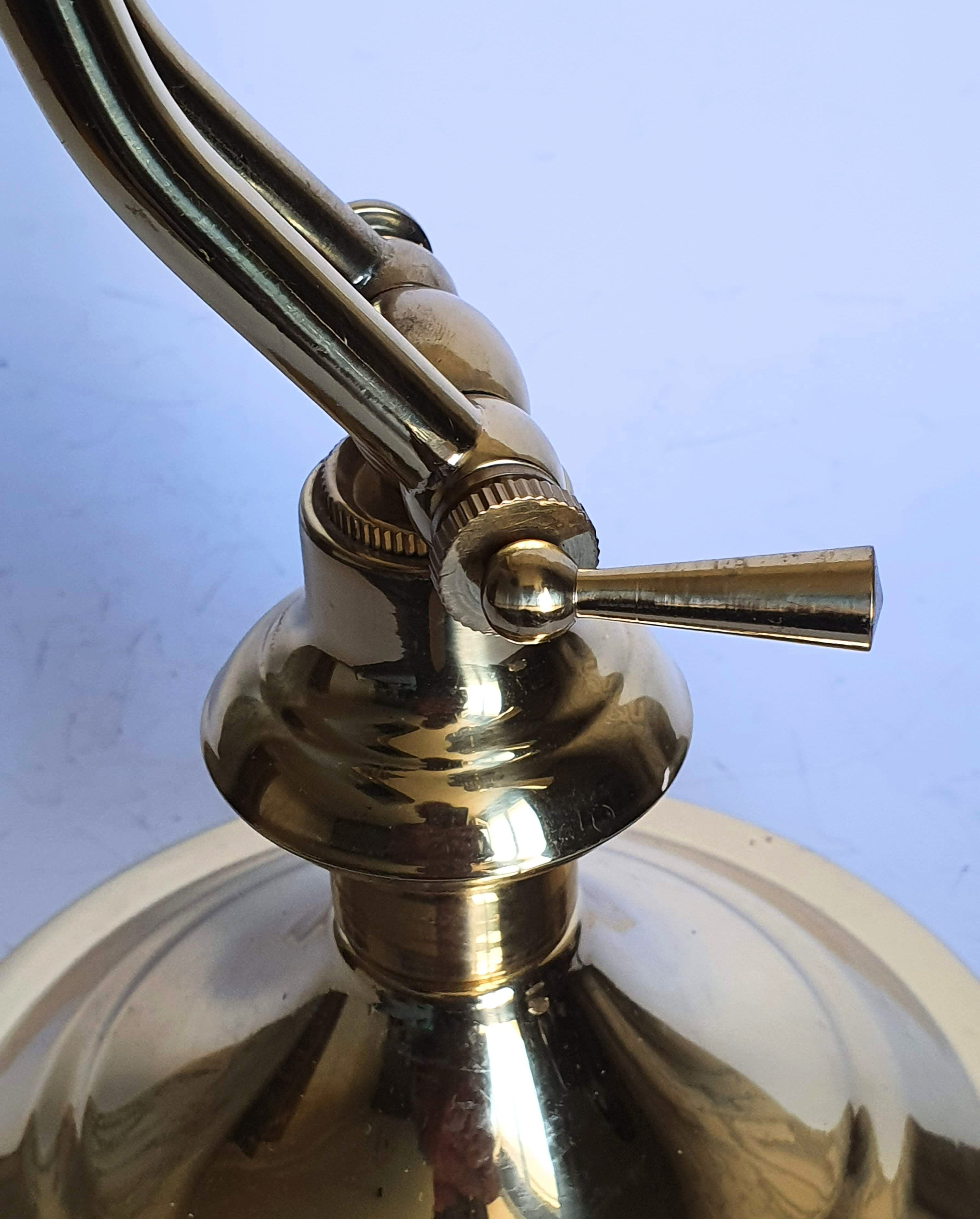 Brass notary or banker's lamp