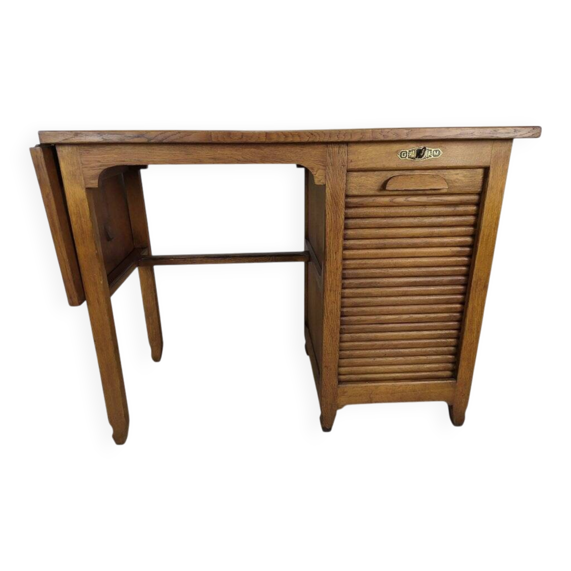 Oak industrial desk, 1930s