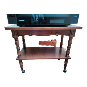 Desserte roulante en bois