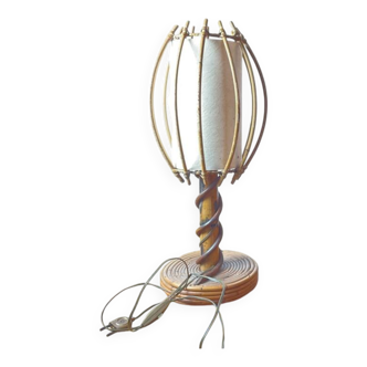 Vintage rattan lamp
