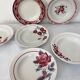 6 assiettes faïence vintage dépareillées