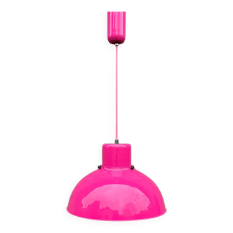 Large Reflex hanging lamp, designed by T. Rudkiewicz, 1980s.