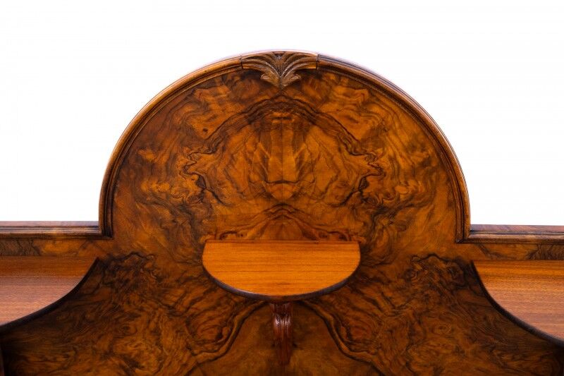 Walnut desk, Northern Europe, circa 1900. After restoration.