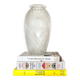 Vintage draped glass vase