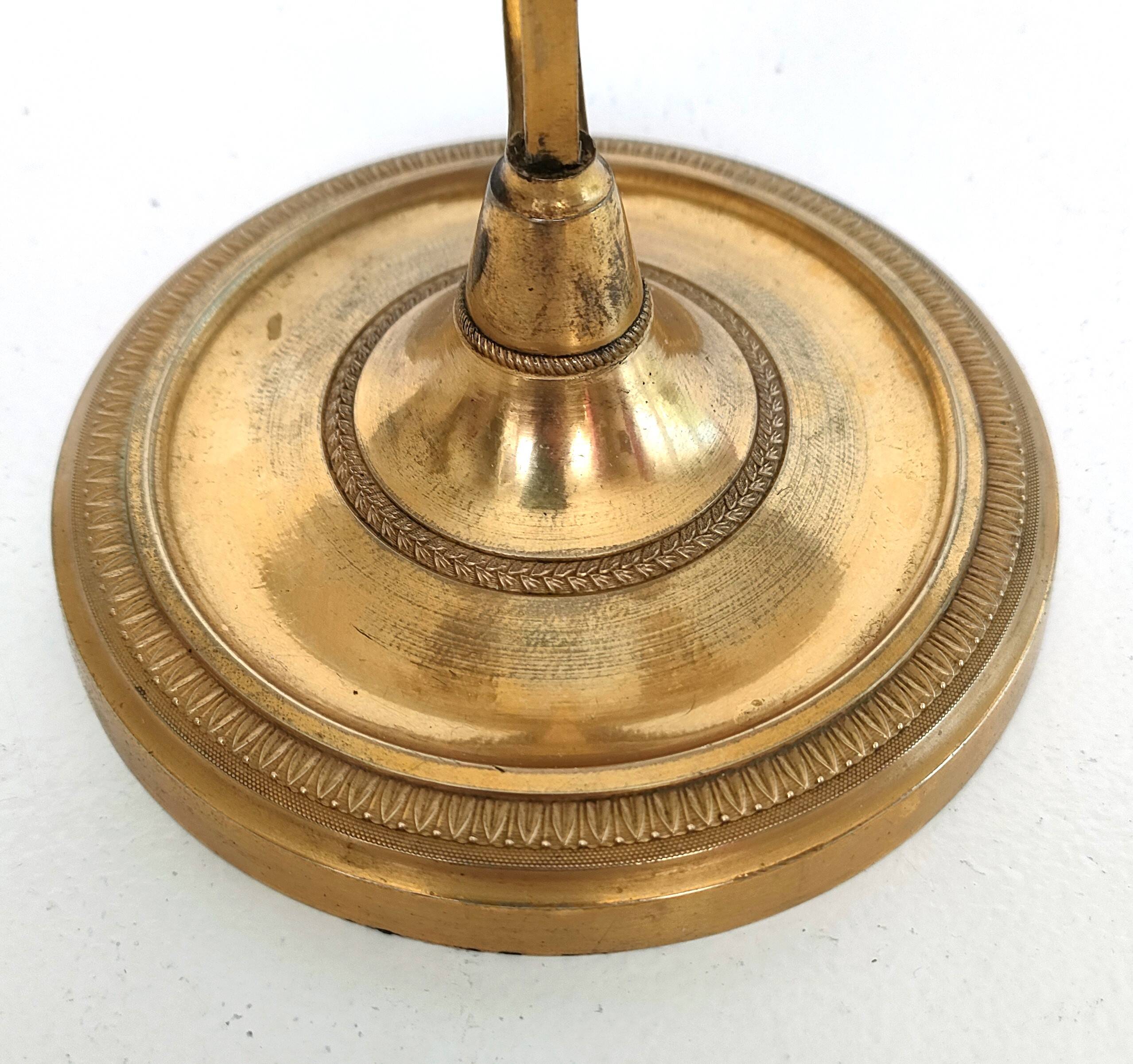 Chandelier with the Fan, the Griffins and the Rooster - Louis XVIII - Gilded brass