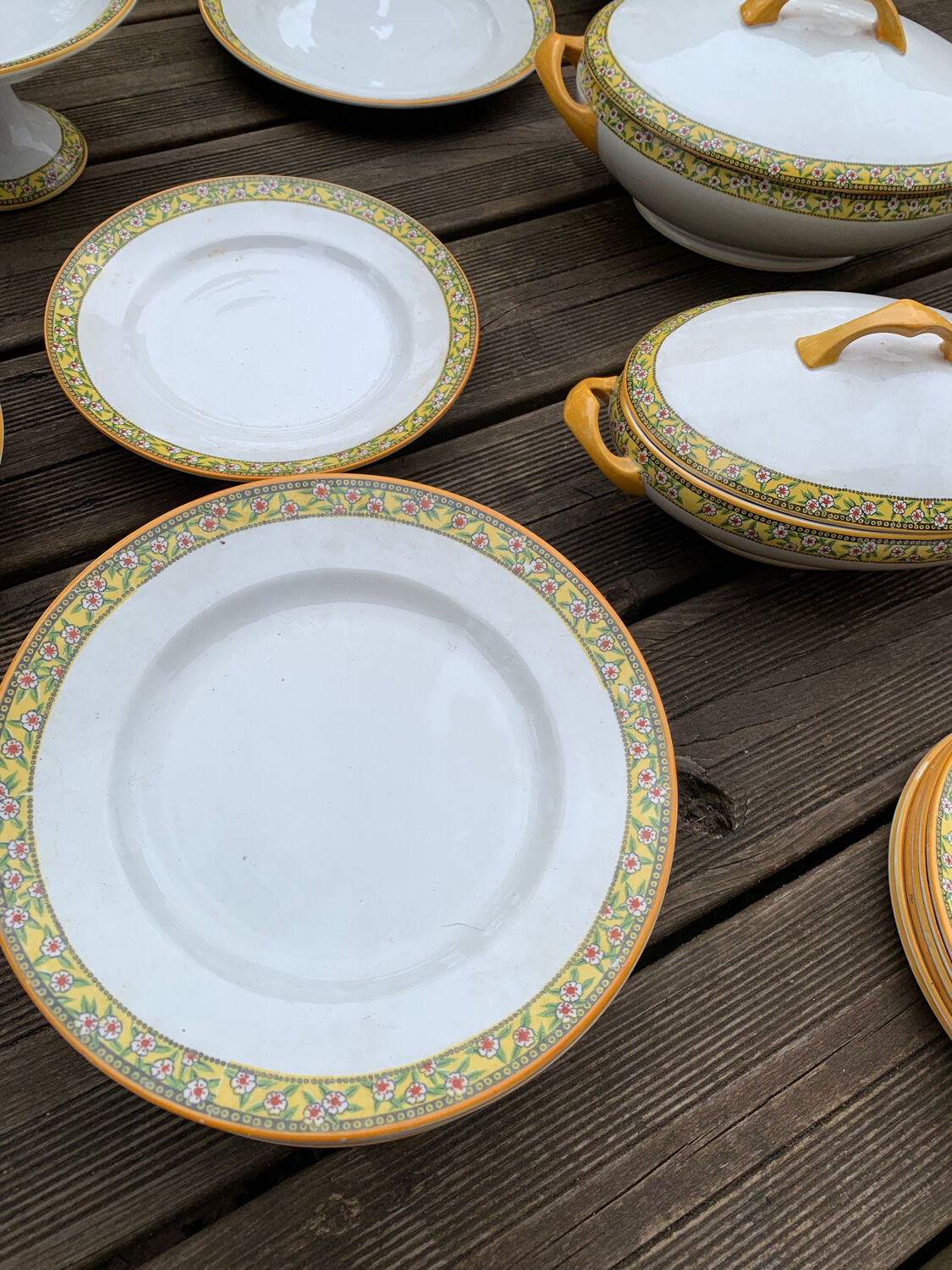 1950s porcelain table service