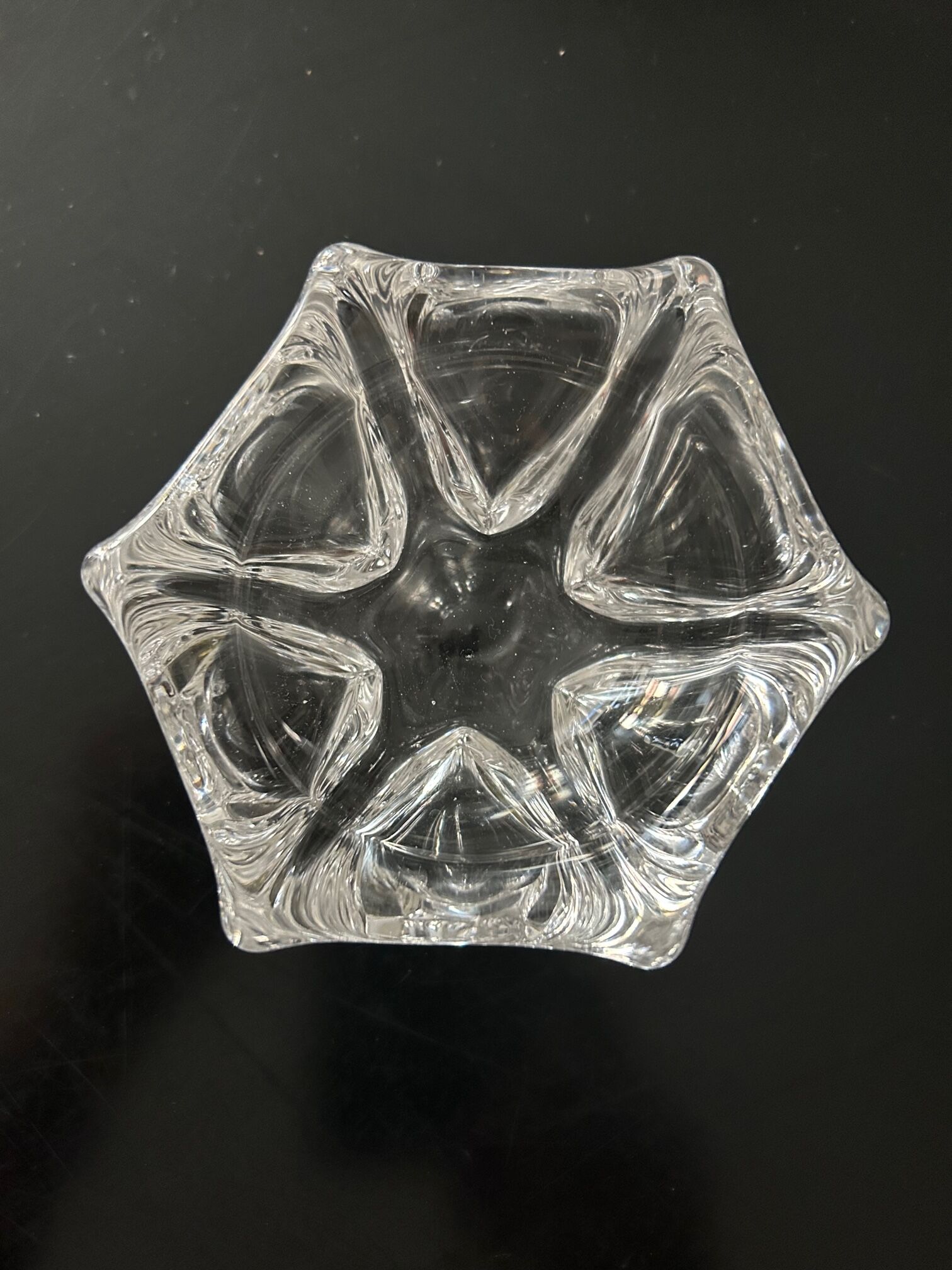 Cendrier en cristal daum 1970