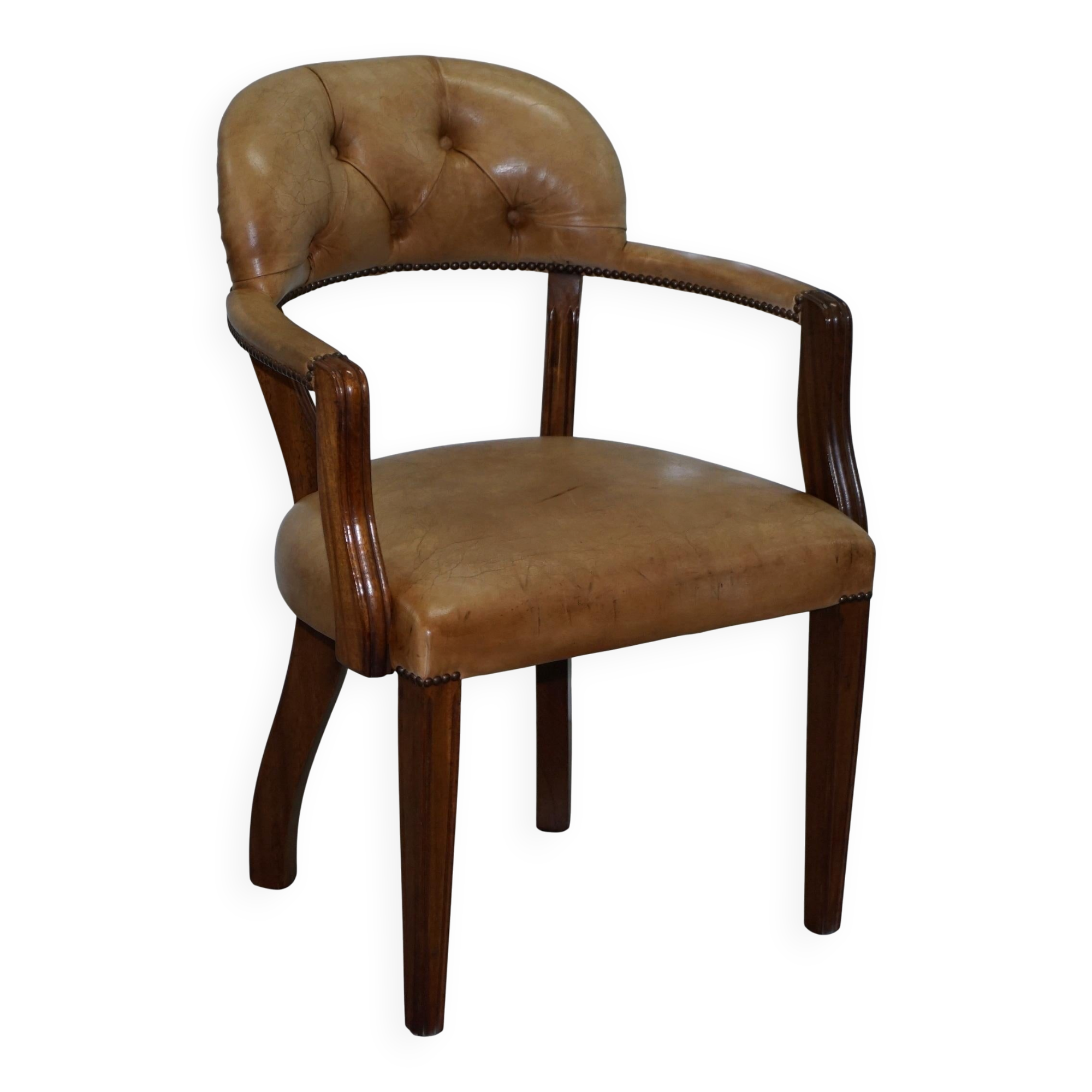 Fauteuil de bureau en cuir House of Chesterfield