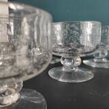 Vintage French set of 6 cups from Biot