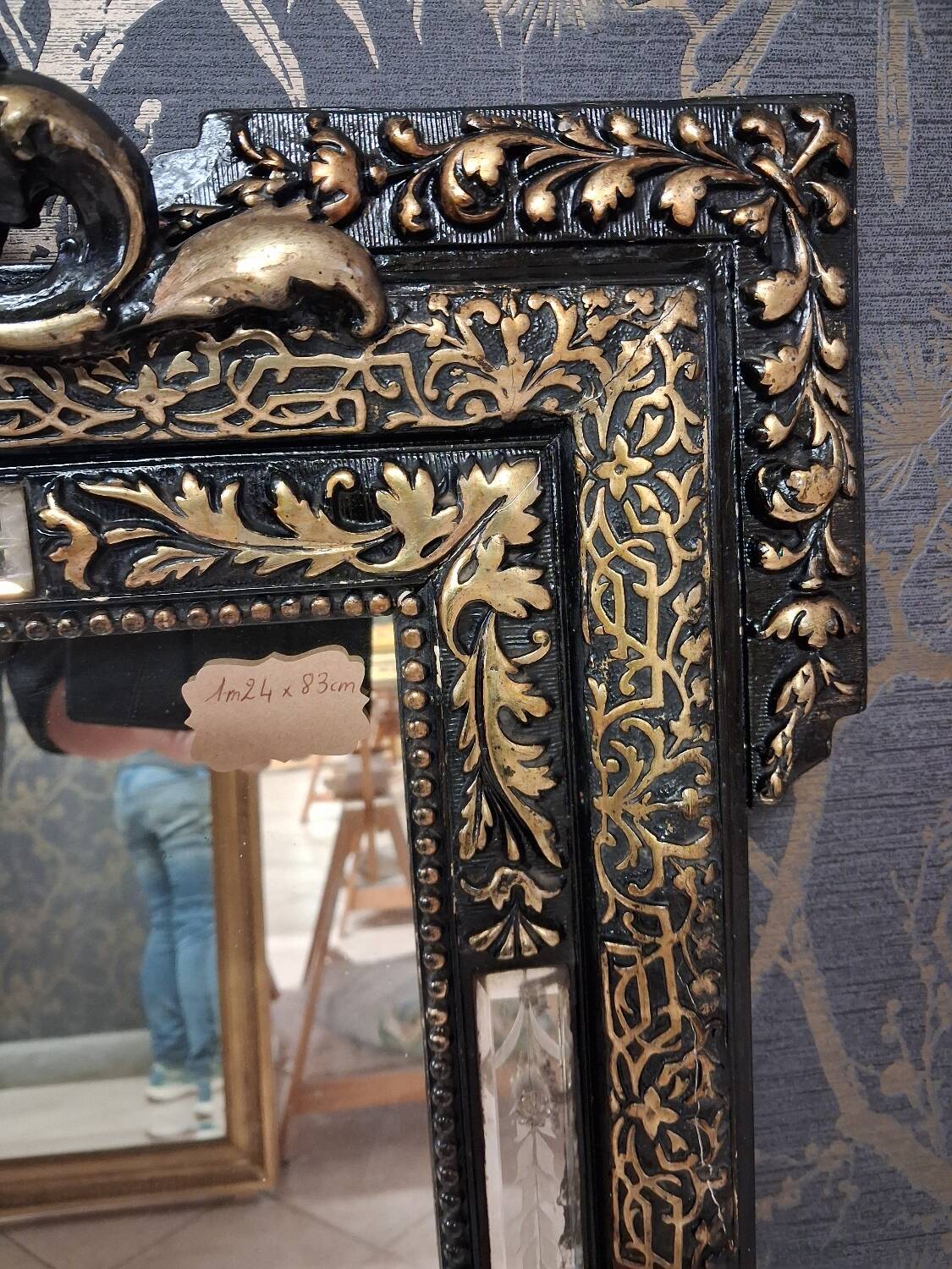 Mirror from the Napoleon III era, 124 x 83