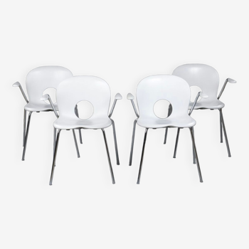 Suite de 4 chaises empilables Raul barbieri