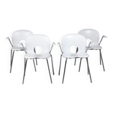 Suite of 4 stackable chairs