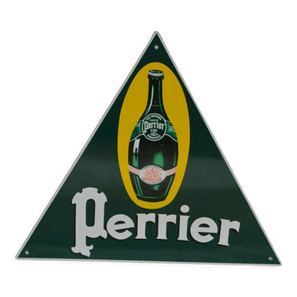 Enamelled plate perrier