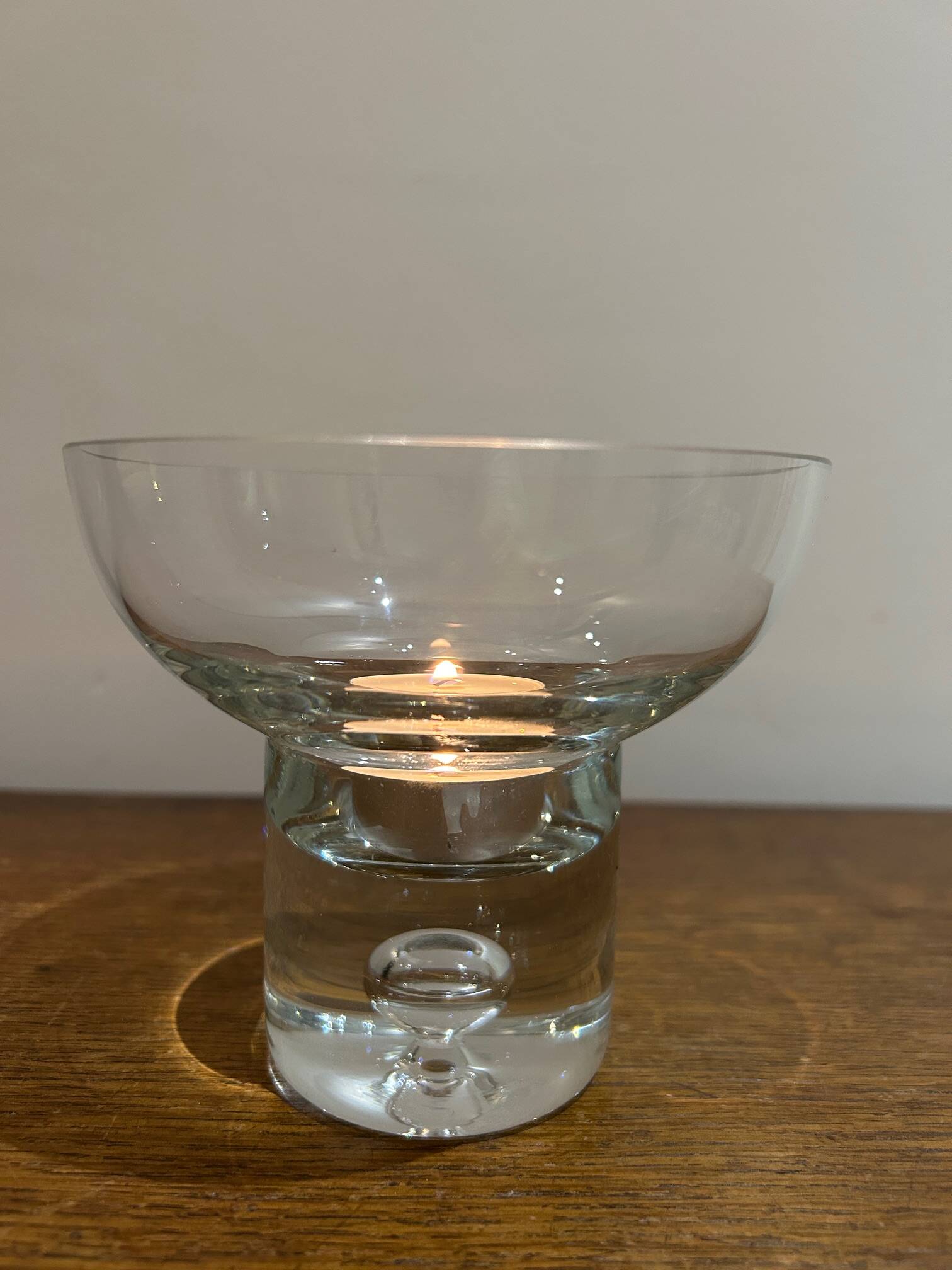 Bubble crystal candle holder