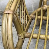 2-seater rattan bench