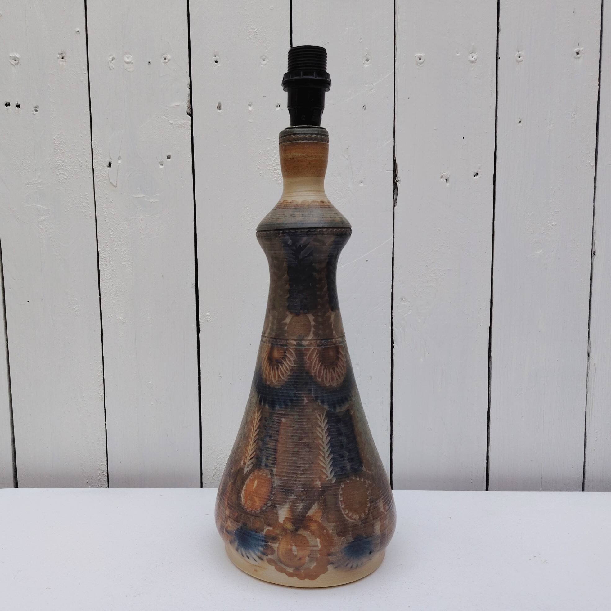 Ceramic lamp base, Jean-Claude Courjault, vintage