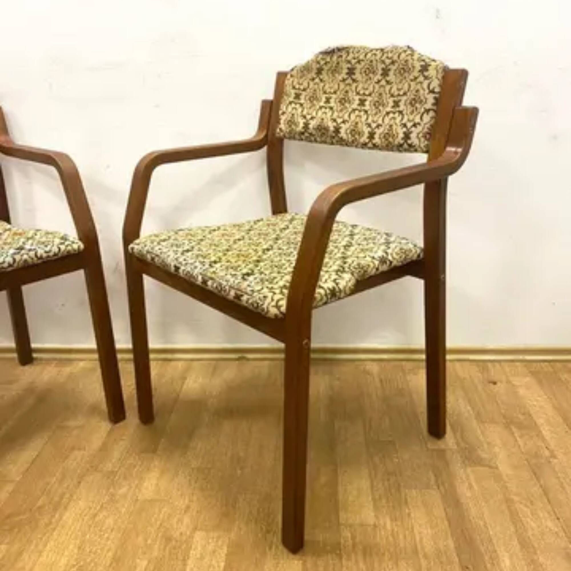 Fauteuils rétro ton de ludvík volák, tchécoslovaquie des années 1960 | ensemble de 4 chaises