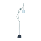 Hirondelle floor lamp by Patrice Gruffaz steel and bronze