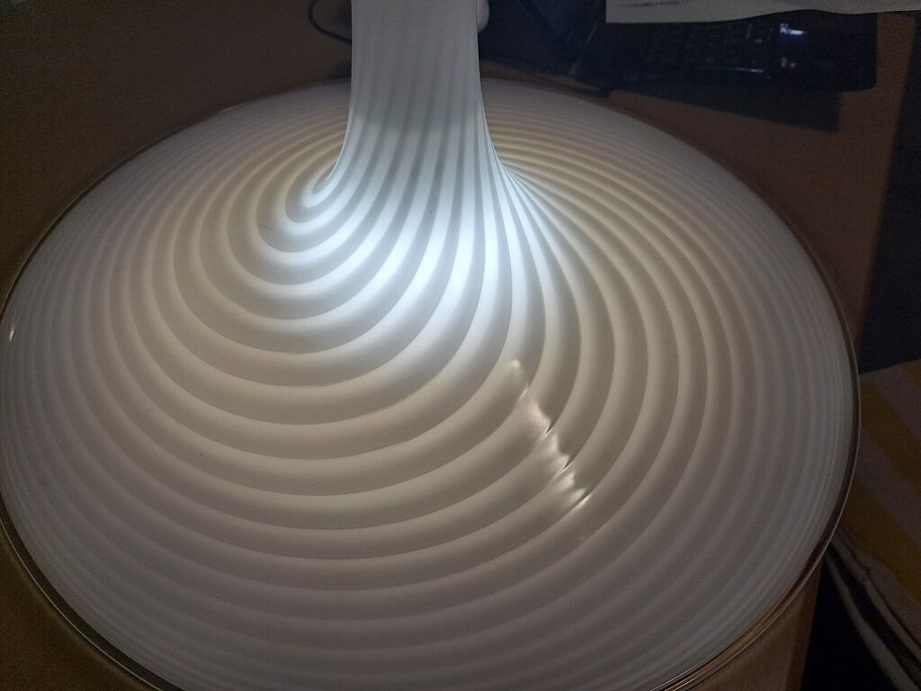 XLarge Murano Swirl Glass Pendant
