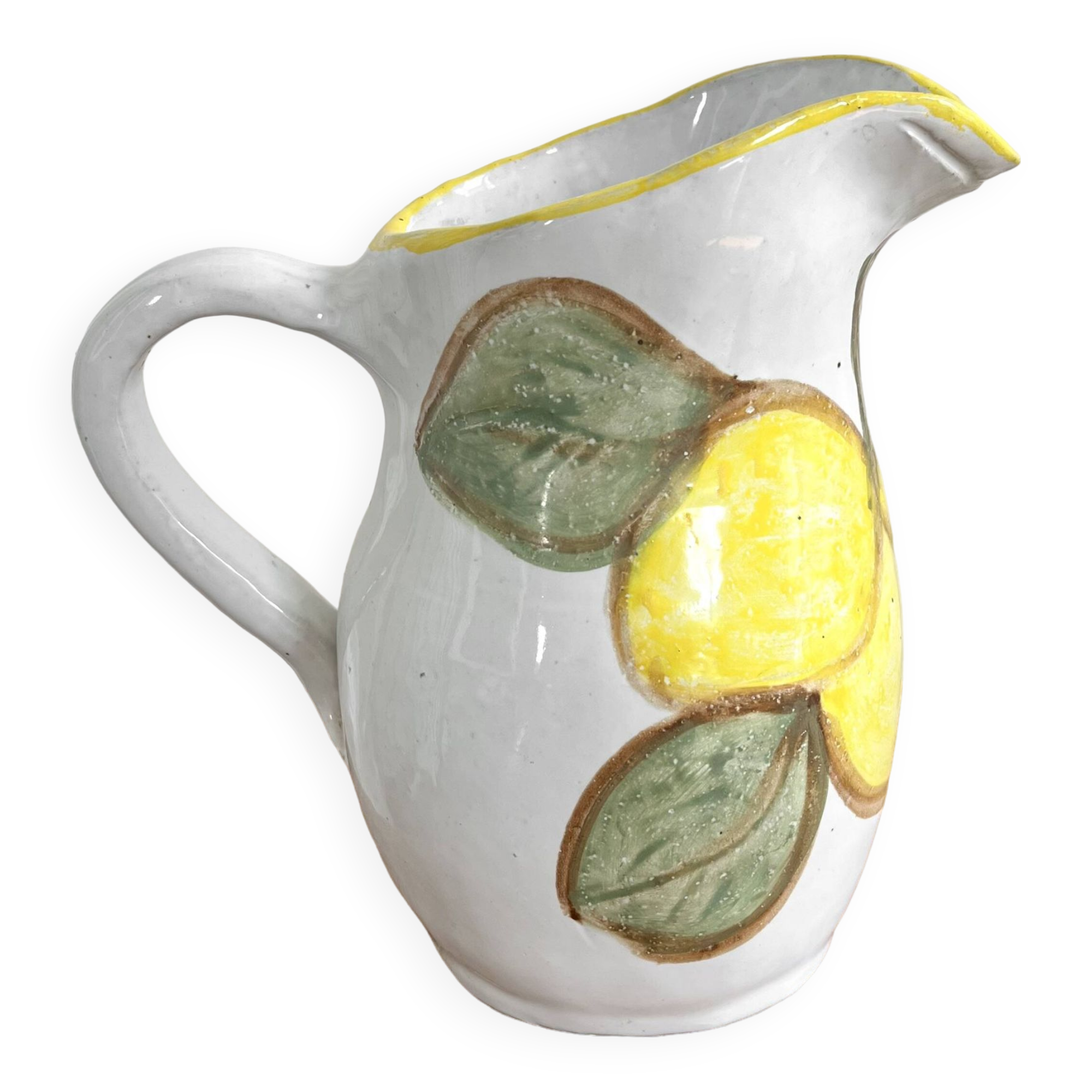 Ceramic lemon pitcher