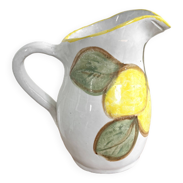Pichet céramique citrons
