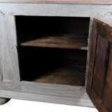 Original Painted Food Cabinet Grey Colour, Spanish Origin From 1720s