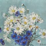 Mathilde Hautrive, Daisies and Cornflowers (1960)
