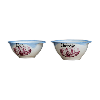 Former patronymic bowls with Leon and Therese ears