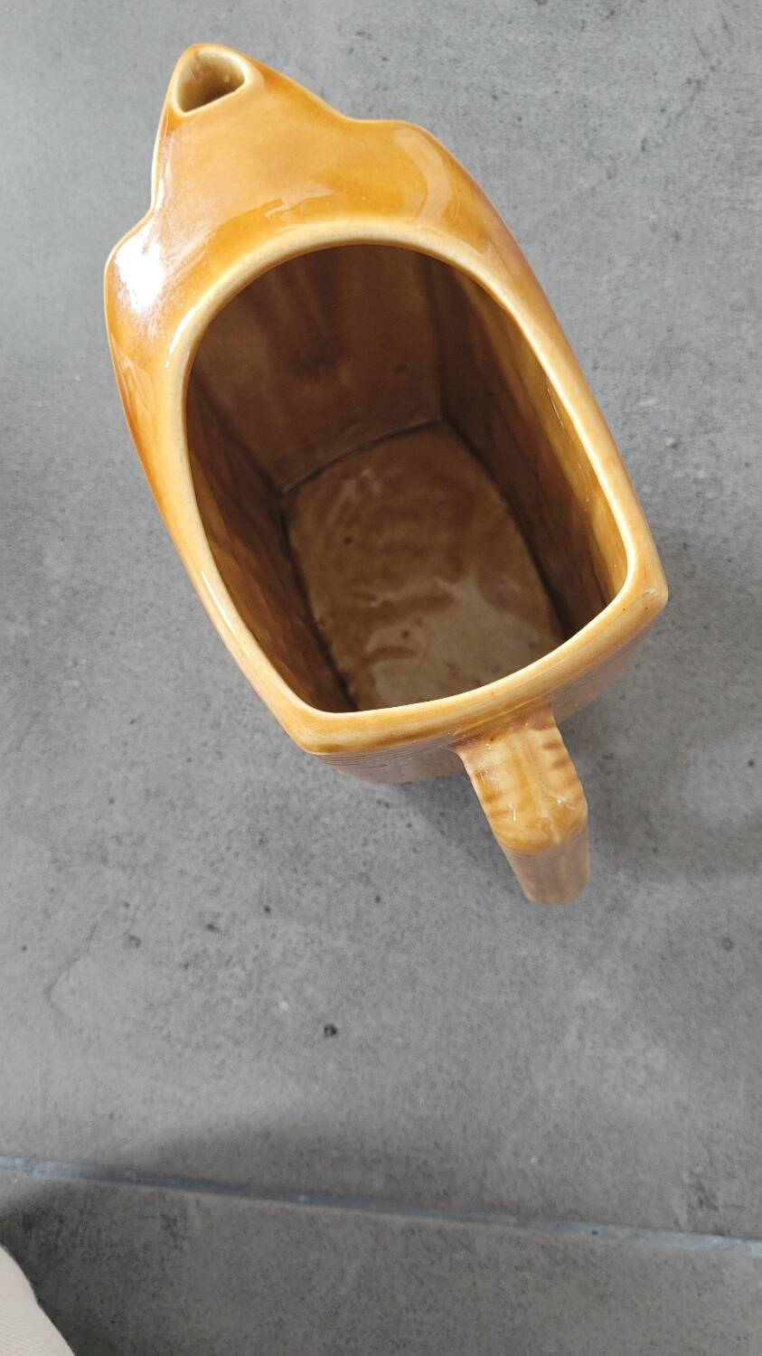 Sarreguemines earthenware jug