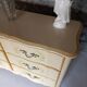 Commode double jaune pale