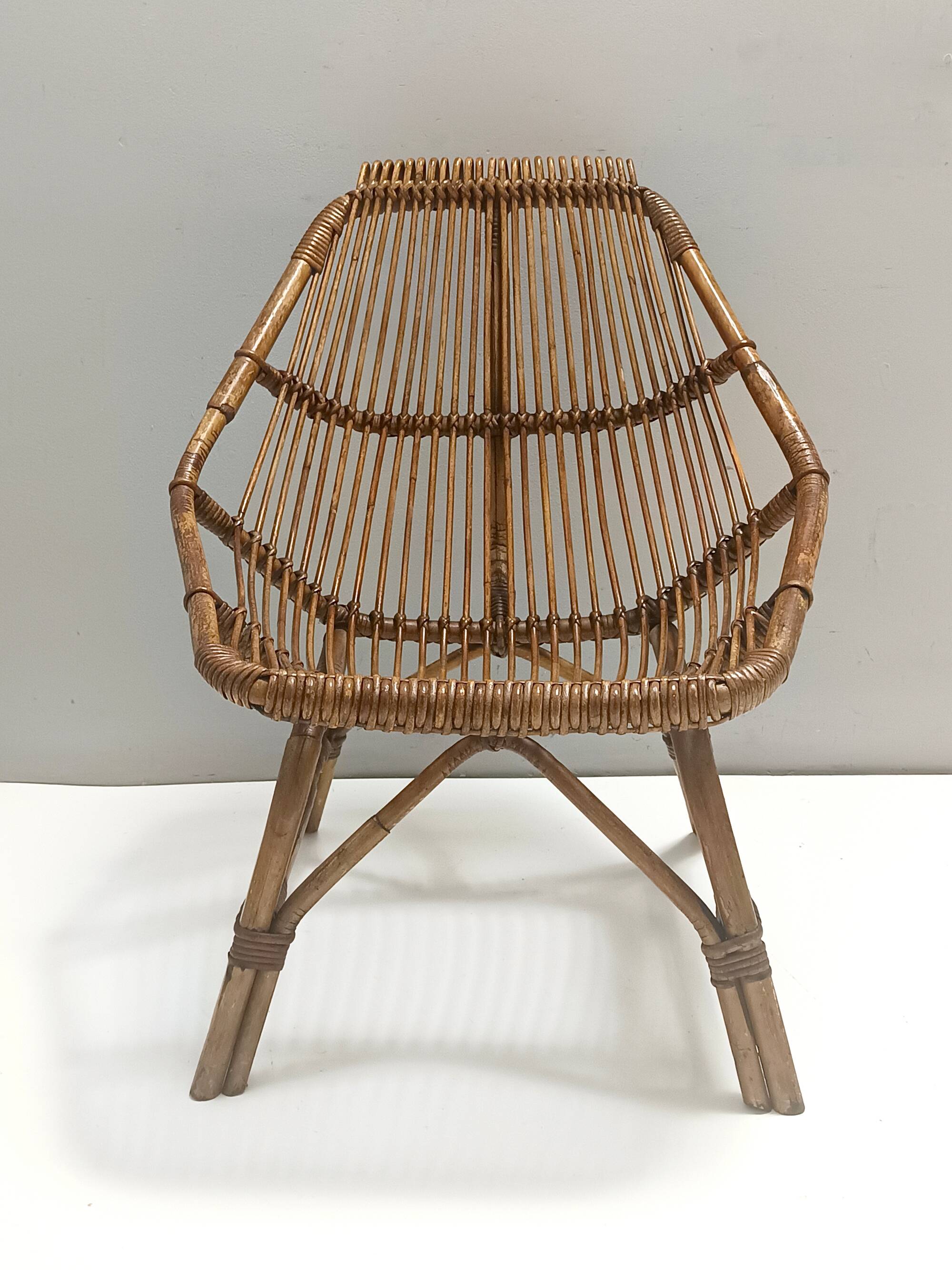 Bamboo Lounge Chair Attr. to Bonacina