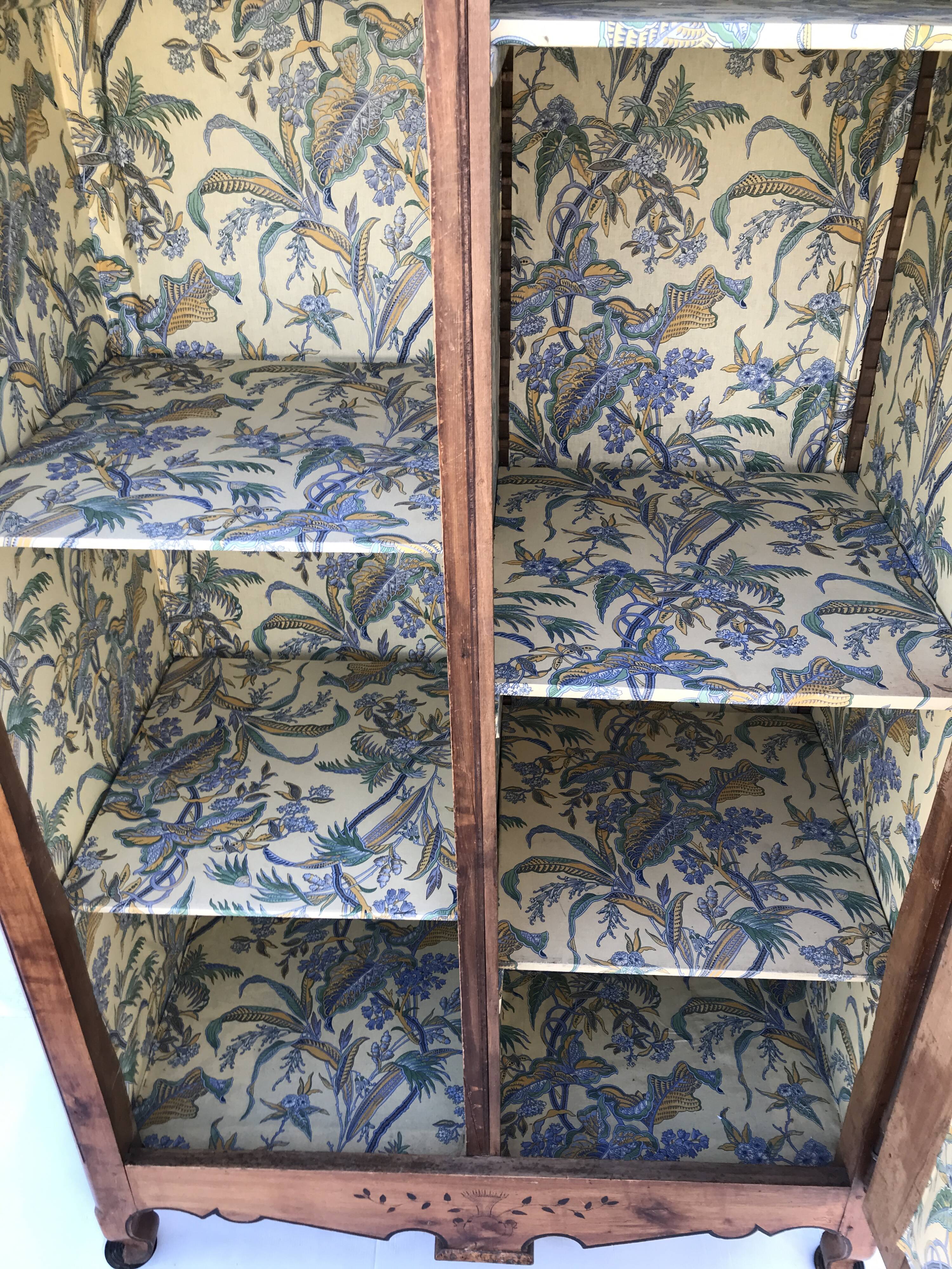 Louis XV marquetry bonnetière 1950s