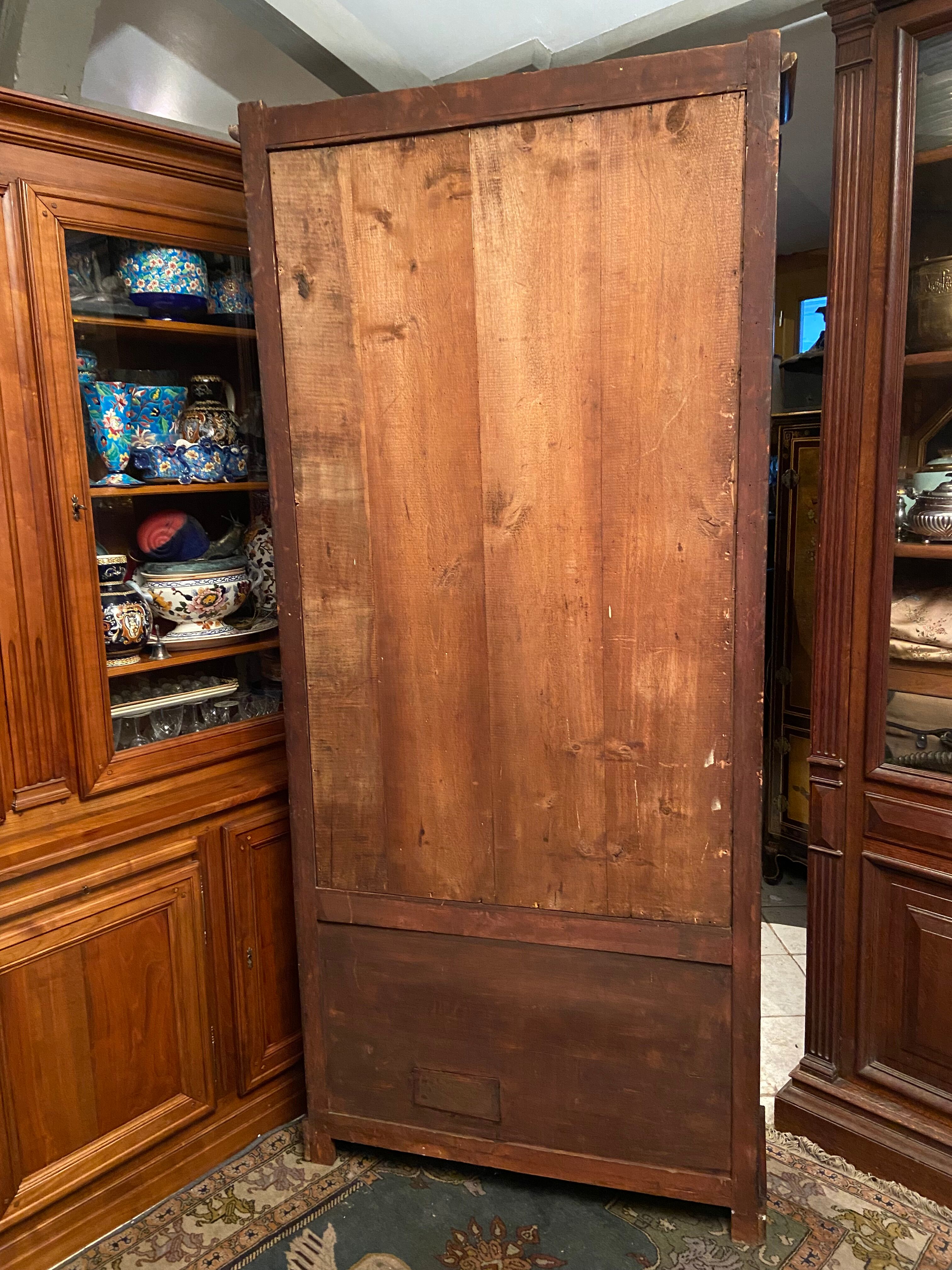 Fine mahogany library of the 1830s Louis-Philippe
