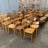 50 mismatched bistro chairs French Restaurant THonet mismatch wood bistro bentwood chairs baumann