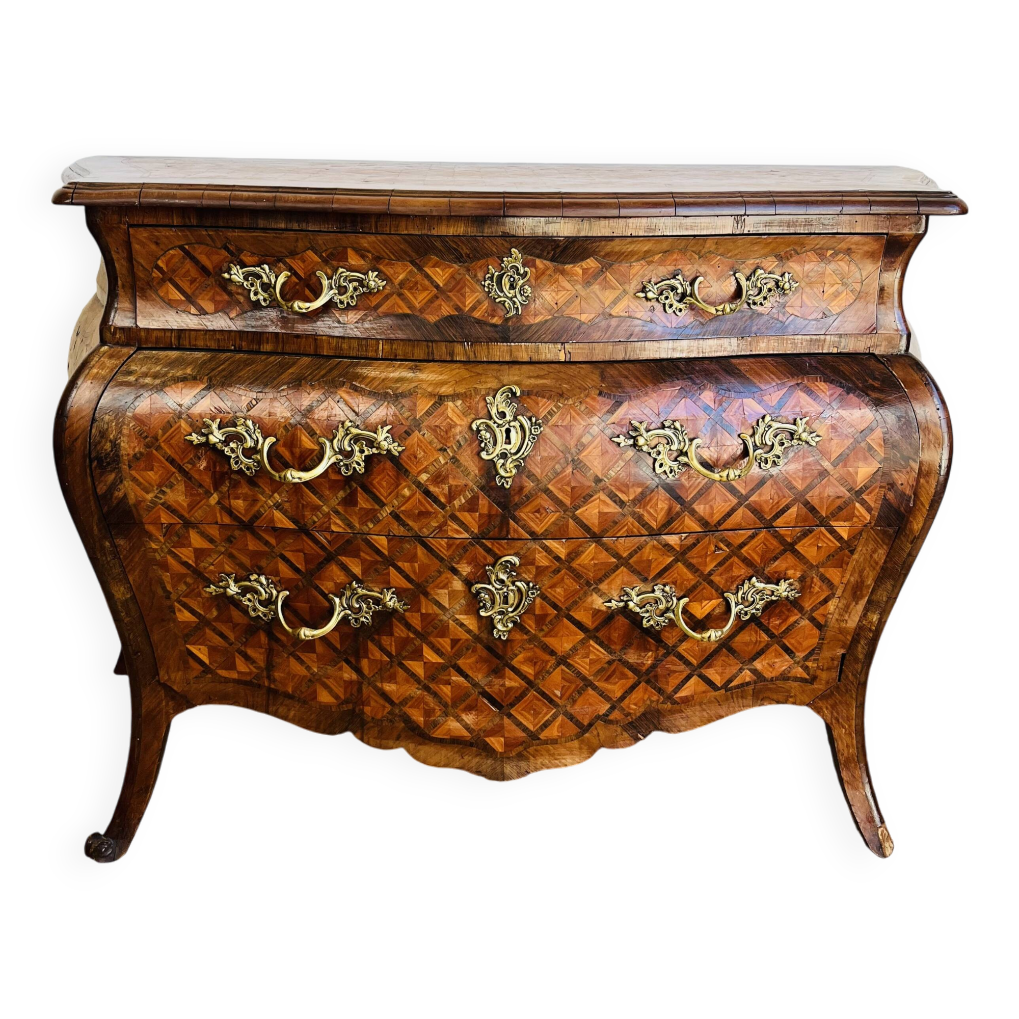 Louis XV style tomb chest of drawers