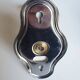 Vintage bathroom wall light and two towel rails set