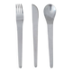 Set of 3 stainless steel cutlery Space Age